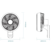 Martec Avalon 10 Speed Smart Wall Fan with Remote Control
