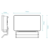 Martec Thermo White 2200W Bathroom Wall Heater with Towel Rack
