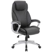 Cooper Furniture Black Huxley Faux Leather Office Chair