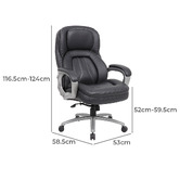 Cooper Furniture Wozniak Leather Office Chair