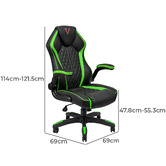 CooperFurniture Valiant Faux Leather Gaming Chair