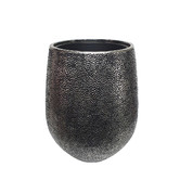 Rovan 2 Piece Dark Silver Jardiniere Planter Set