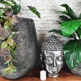 Rovan 2 Piece Dark Silver Jardiniere Planter Set