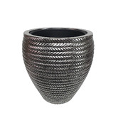 Rovan 2 Piece Rope Style Jardiniere Planter Set