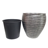 Rovan 2 Piece Rope Style Jardiniere Planter Set