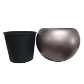 Rovan 2 Piece Round Jardiniere Planter Set