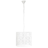 Zander Lighting White Porto 1 Light Metal Pendant