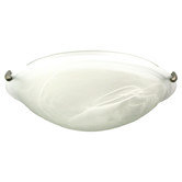 Zander Lighting Sauser Clips Alabaster Oyster Light