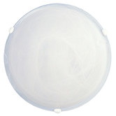 Zander Lighting Sauser One Light Ceiling in White with Clip