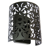 Zander Lighting Porto Matt Black Metal Wall Light