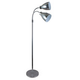 Zander Lighting Retro 2 Light Metal Floor Lamp
