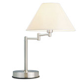 Zander Lighting 41cm Brushed Chrome Marlene Touch Table Lamp