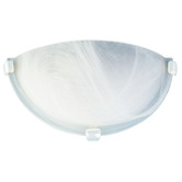 Zander Lighting Sauser Uplighter Alabaster Wall Light