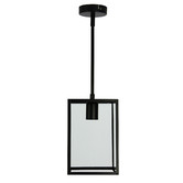 Zander Lighting Legnano Metal &amp; Glass Pendant Light