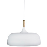 Zander Lighting Alessano-48 Metal &amp; Timber Pendant Light