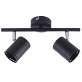 Zander Lighting Black Naples 2 Light Spotlight