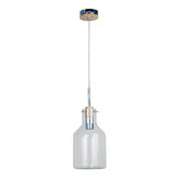 Zander Lighting Holbeck Scandinavian Bottle Glass Pendant Light