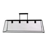Zander Lighting Legnano Flared Metal &amp; Glass 4 Light Pendant