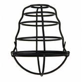 Zander Lighting Cage Inspired Black Metal Wire Shade