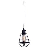 Zander Lighting Cage Inspired Black Metal Wire Shade