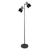 Zander Lighting Black Pluto Twin Floor Lamp