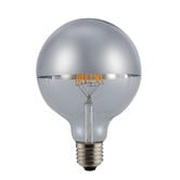 Zander Lighting Soren E27 Golf Ball 6W Silver Crown LED Filament Bulb