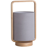 Zander Lighting 32.5cm Vittorio Wooden Table Lamp