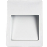 Zander Lighting Kekoo White Metal Recessed LED Wall Light