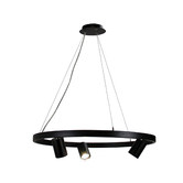 Zander Lighting Black Zori 3 Light Metal Pendant