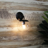 Zander Lighting Ruano Glass &amp; Steel Wall Light