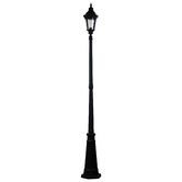 Zander Lighting Black Merrin Aluminium Outdoor Lamp Post