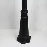 Zander Lighting Black Merrin Aluminium Outdoor Lamp Post