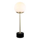 Zander Lighting 44cm Brass Uriela Marble Table Lamp