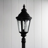 Zander Lighting Black Merrin Aluminium Outdoor Lamp Post
