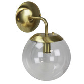 Zander Lighting Ruano Glass &amp; Steel Wall Light