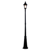 Zander Lighting Black Merrin Aluminium Outdoor Lamp Post