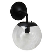 Zander Lighting Ruano Glass &amp; Steel Wall Light