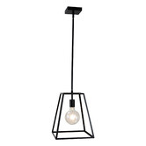 Zander Lighting Reuten 1 Light Steel Pendant