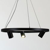 Zander Lighting Black Zori 3 Light Metal Pendant