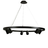 Zander Lighting Black Zori 6 Light Metal Pendant