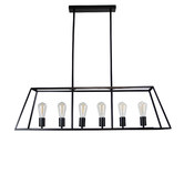 Zander Lighting Reuten Steel 6 Light Linear Pendant