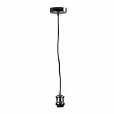 Zander Lighting Ortona Cloth Covered Suspension Pendant Light
