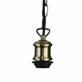 Zander Lighting Ortona Metal Chain Suspension Pendant Light