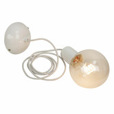 Zander Lighting Canosa White Metal Pendant Light