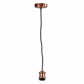 Zander Lighting Ortona Cloth Covered Suspension Pendant Light
