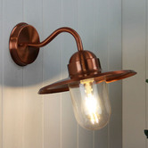 Zander Lighting Sulmona Brass Outdoor Wall Light
