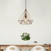 Zander Lighting Castelfranco Geometric Metal Pendant Light