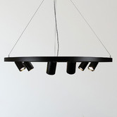 Zander Lighting Black Zori 6 Light Metal Pendant