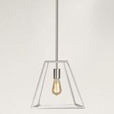 Zander Lighting Reuten 1 Light Steel Pendant