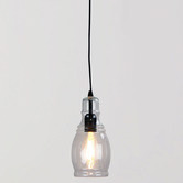Zander Lighting Pritchard Glass Bottle Pendant Light